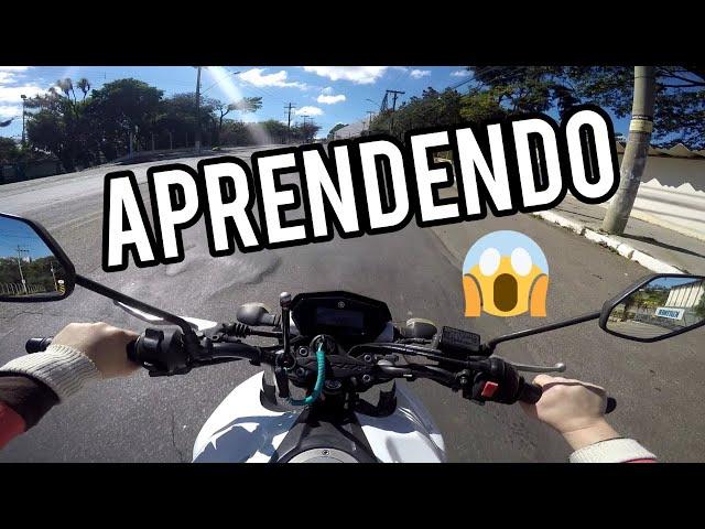 Aula de moto no Trânsito com instrutor Thiago