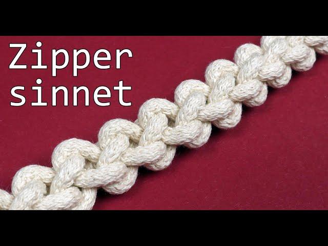 Zipper sinnet- 2 stranded braid