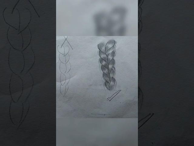 How to draw a ponytail # easy to draw # for beginners
