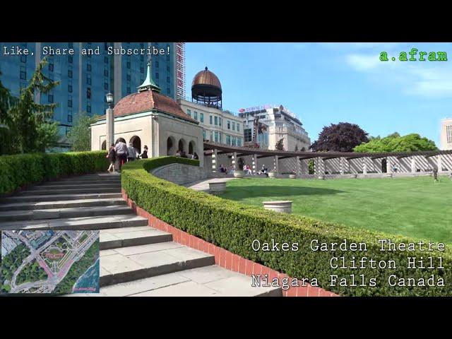 Walking Tour of Oakes Garden Theatre Niagara Falls Ontario Canada 4K