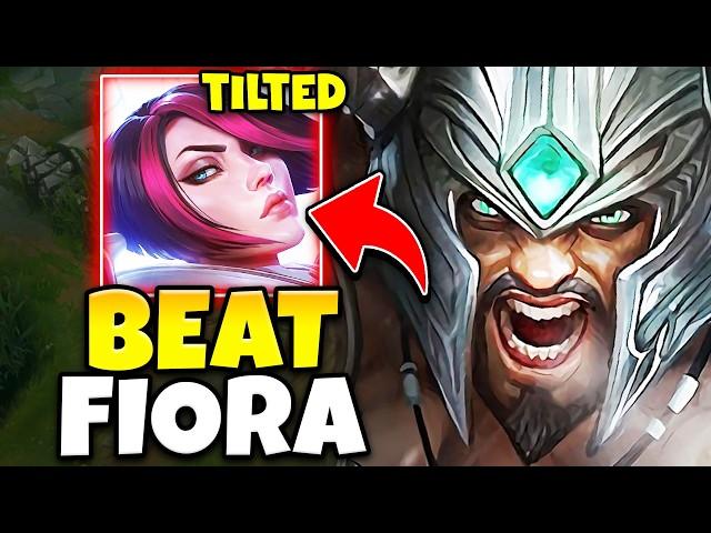 I made this Fiora hate her life with perfect Tryndamere gameplay... (SHE GOT DESTROYED)