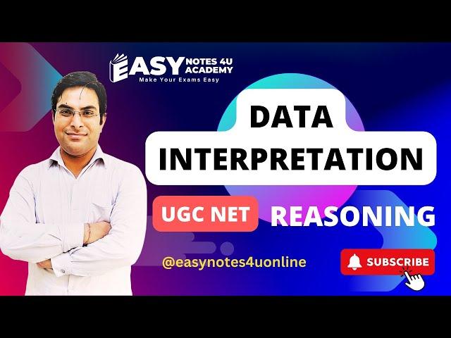 Data Interpretation | Data Interpretation for UGC NET | Data Interpretation Reasoning Easy Notes 4U