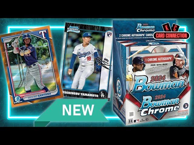 NEW!!! 2024 Bowman Chrome Hobby Box - Playing The Bowman Lottery