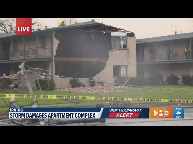 DFW weather: Severe storm damages apartment complex