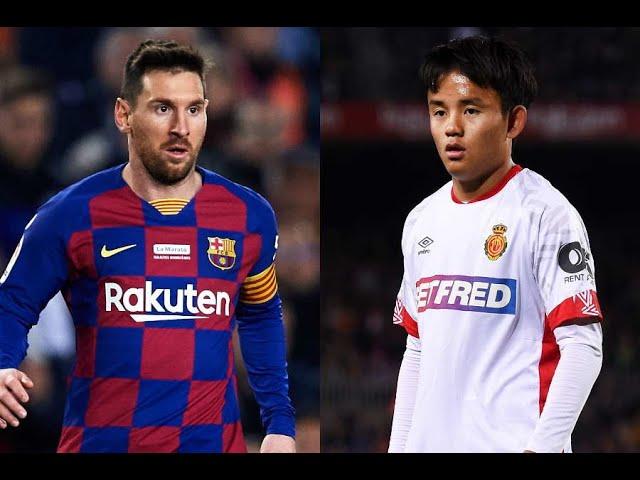 18 years old Takefusa KUBO vs Messi's Barcelona (Away:08/12/2019) boos from Camp Nou