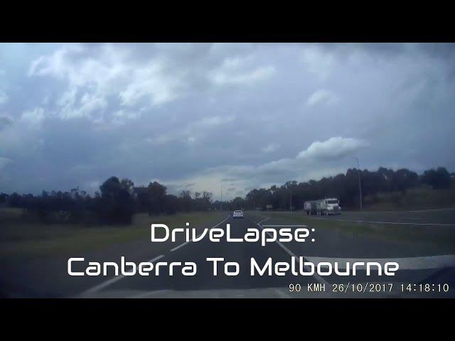 Dashcam Timelapse Drive: Canberra to Melbourne via Hume Highway for PAX Australia