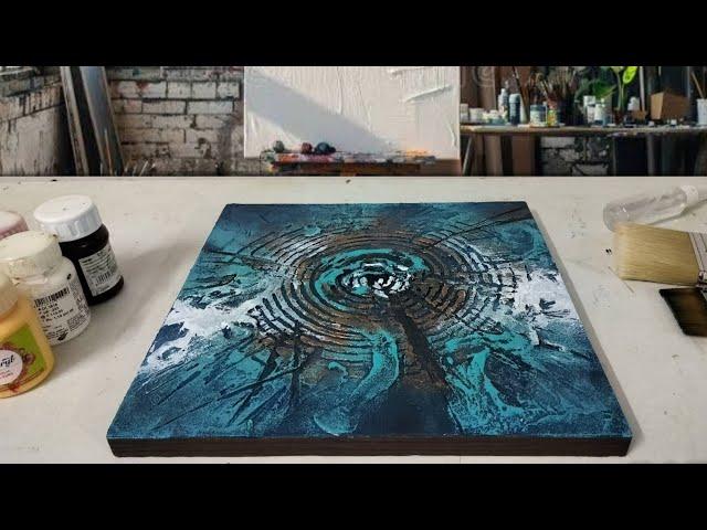 Mastering Textured Abstract Art on canvas / Acrylic Painting For Beginners / Step by step Tutorial