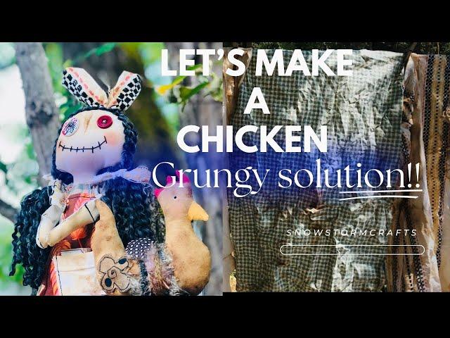 Primitive animal series pt.2 How to make a primitive chicken #diy #primitive