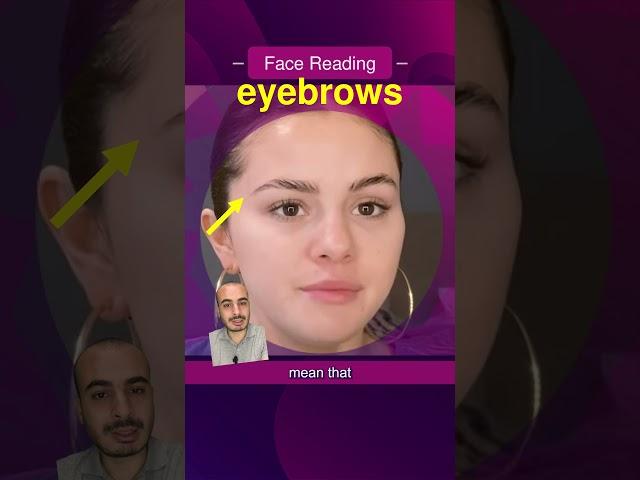 Face Reading pointy eyebrows #facereading #eyebrows