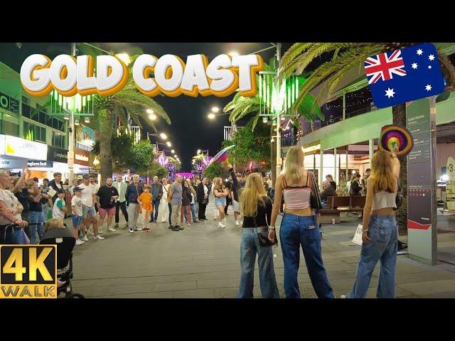 4K Walk Surfers Paradise - Gold Coast ️ Holiday Destination Australia 