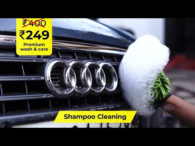 Hoora 249rs Exterior And Interior Car wash - Doorstep Self-Powered Bagpack - Download the App NOW!