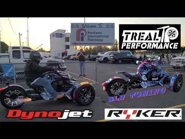 BLR TUNING TESTING NEW PARTS AT THE DRAG STRIP ON THE CAN-AM RYKER