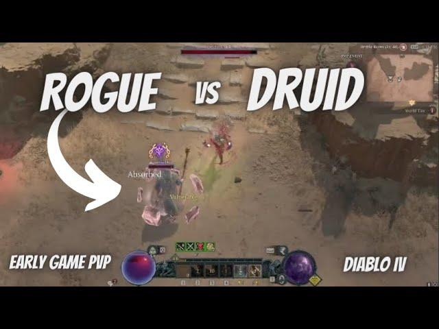 Rogue vs Druid 1v1 - early game PvP [[DIABLO 4]]