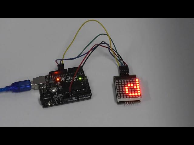 Lesson 22 MAX7219 LED Dot Matrix Module