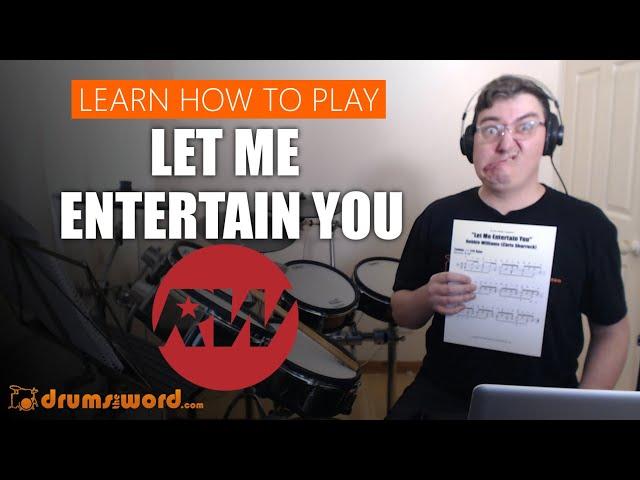  Let Me Entertain You (Robbie Williams)  Video Drum Lesson | How To Play BEATS (Chris Sharrock)