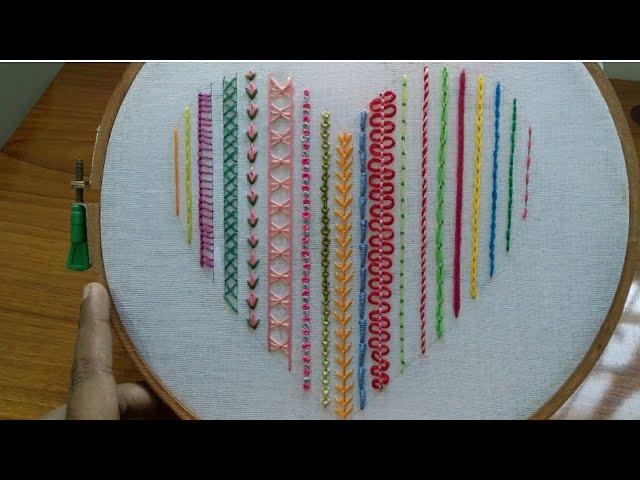 19 Basic  Hand Embroidery Stitches for Beginners