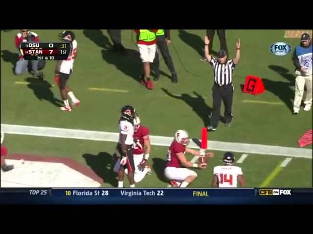 Kevin Hogan (QB Stanford) vs Oregon State 2012