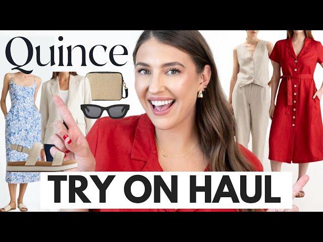 Quince Spring Try-On Haul *SHOCKING* Quality for the Price! 