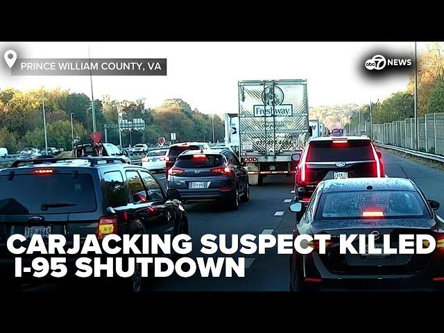 Carjacking suspect killed in I-95 Triangle, Va. officer-involved shooting; 2 in custody