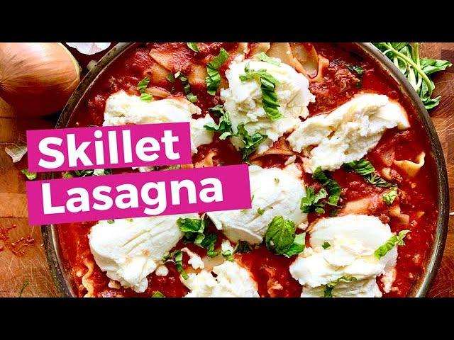 How To Make Skillet Lasagna | In The Kitch w/ Momma Cuisine