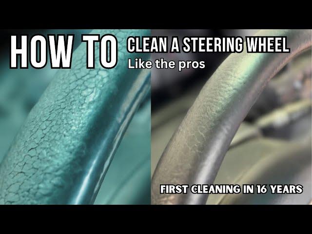 HOW TO clean a steering wheel | CRAZY before and after using common cleaning products