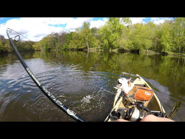 Kayak Fishing - Searching the Grand River, Michigan for lost keys and smallmouth!