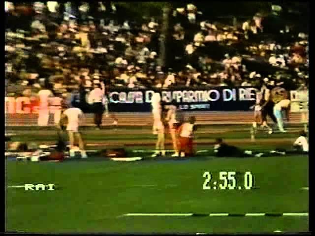 Steve Ovett, 3:30.77 1500m WR, 1983, Rieti.