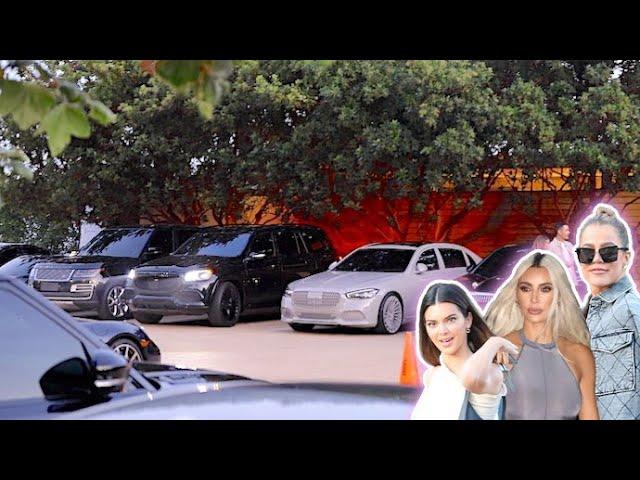 The Kardashian/Jenner Clan Showcase Their Fleet Of Luxury Rides In Malibu