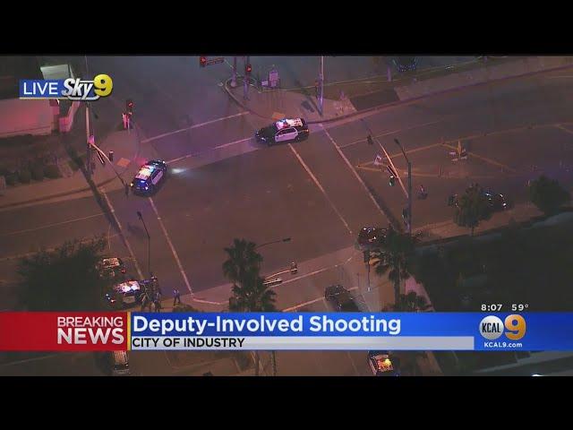 LA Sheriff's Deputies Shoot At Allegedly Armed Person