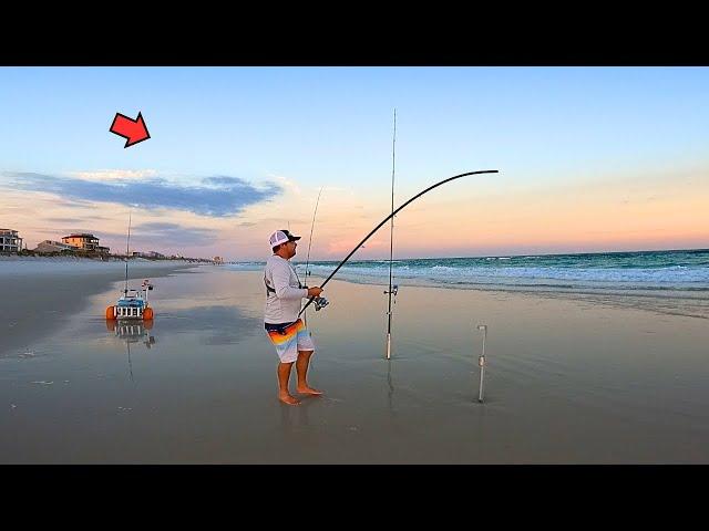 Surf Fishing the Sunset Bite and Caught This! (Summer Fishing Tips)