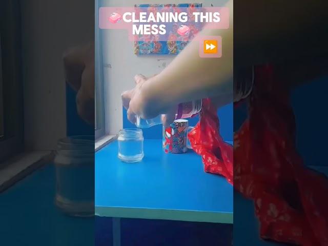 deep cleaning  of my work  area  #smarties