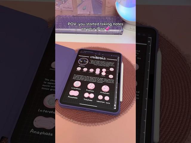 iPad note taking Dark mode  aesthetic digital notes | take notes with me | Goodnotes 6 study