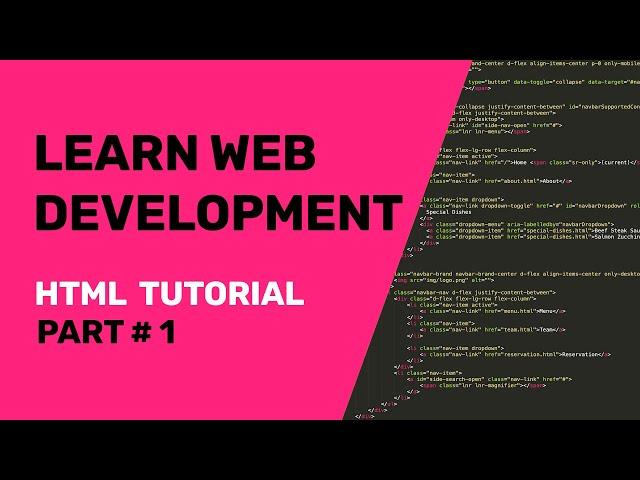 HTML Tutorials For Beginners | Create A Basic HTML Web Page | How To Write HTML Code | Part 1