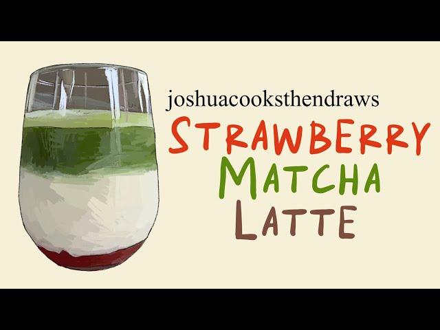 Strawberry Matcha Latte recipe - delicious drink I keep coming back to