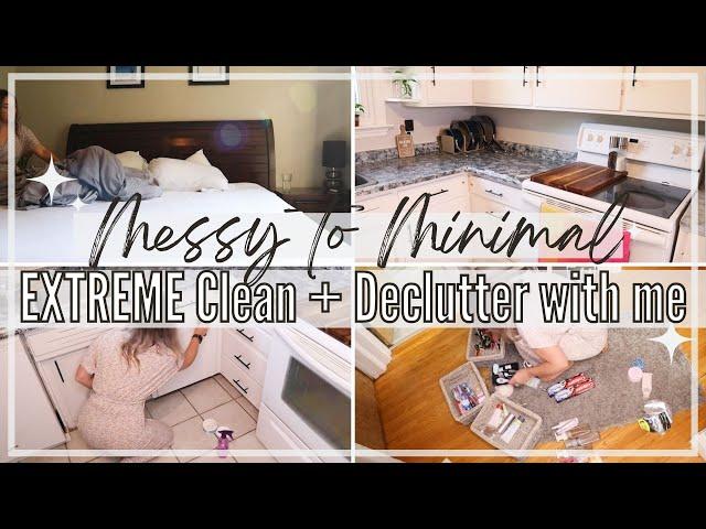 NEW! MESSY TO MINIMAL JOURNEY | EXTREME Clean Minimize + Declutter 2023 | Homemaking Motivation