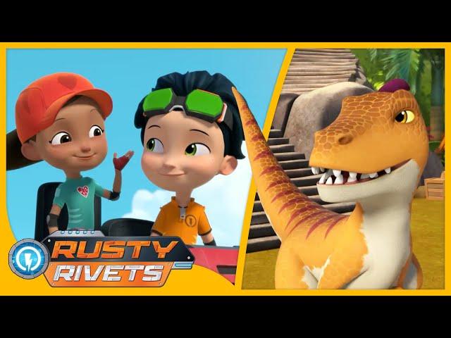 Rusty’s Dino Island +MORE | Rusty Rivets | Cartoons for Kids