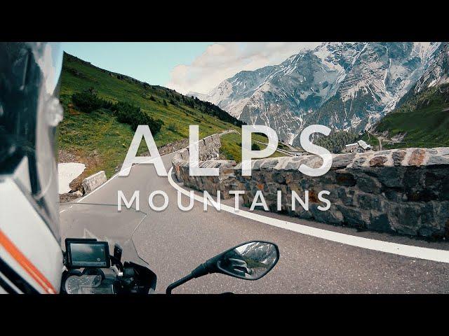 ALPS on a motorbike with 3D Maps