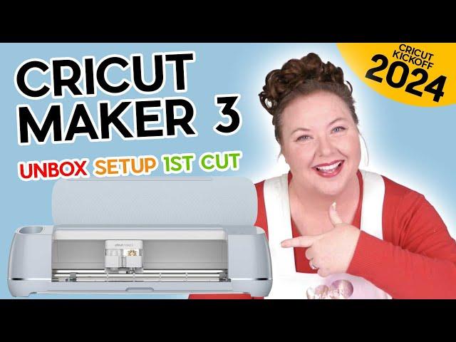 Cricut Maker 3 for Beginners: Unbox, Setup, & First Cut! (CRICUT KICKOFF Day #1)