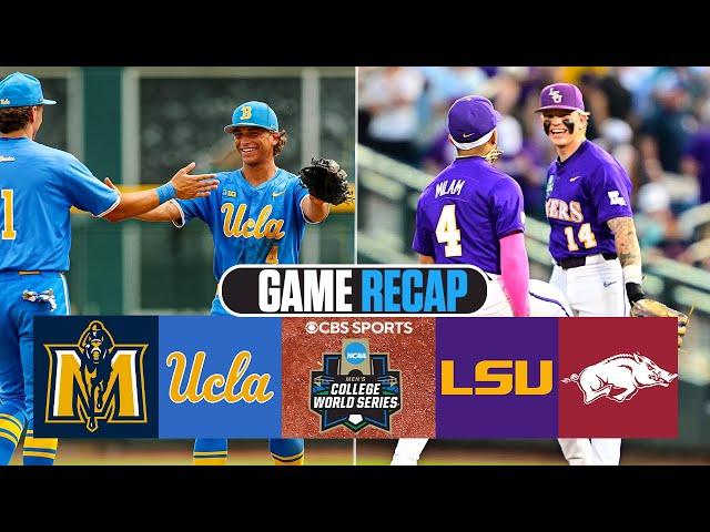 2025 Men's College World Series: UCLA & LSU handle business early in Omaha | Day 2 Recap