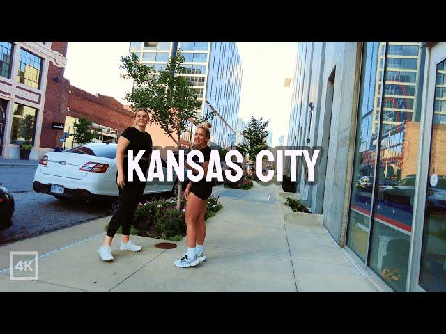 Downtown Kansas City, Power & Light District | 4K Walking Tour through the Heart of the City