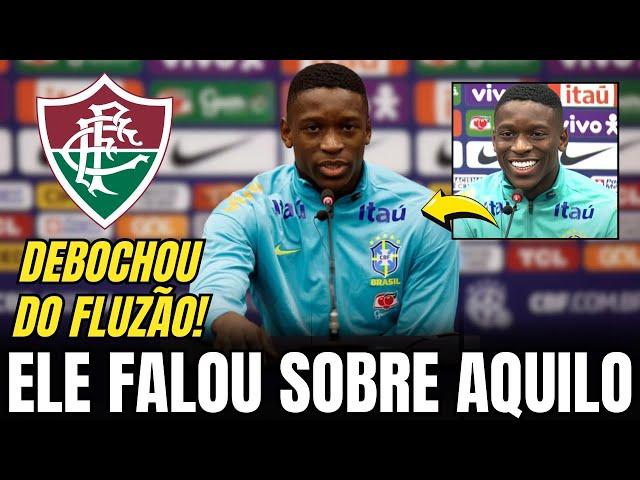 CUSPIU NO PRATO QUE COMEU! LUIZ HENRIQUE DA RESPOSTA INDECENTE AO FALAR DO FLUMINENSE! FLU NEWS