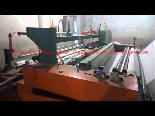 automatic high speed toilet tissue  paper rewinding perforating embossing converting making machine1