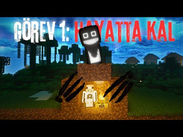 Minecraft'ın EN KORKUNÇ ve ISSIZ Adasında 100 Gün Hayatta Kalabildim mi? | Hardcore | part 1