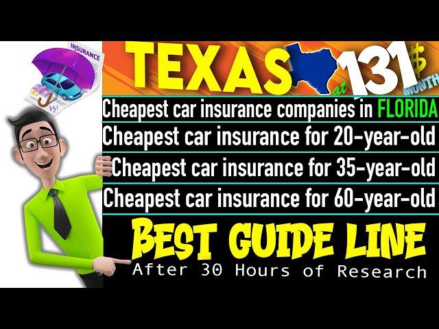 The Best & Cheapest Car insurance in Texas