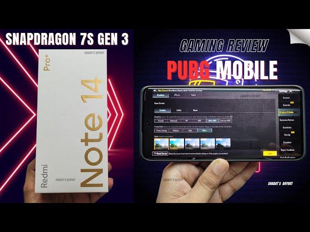 Redmi Note 14 Pro Plus Gaming Test: PUBG Mobile Gaming test with Snapdragon 7s Gen 3