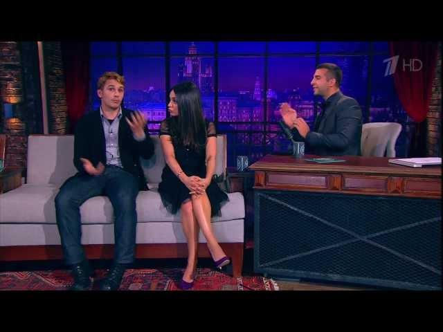 Mila Kunis speaking fluently Russian at Urgant Show March 7th 2013 (with James Franco)