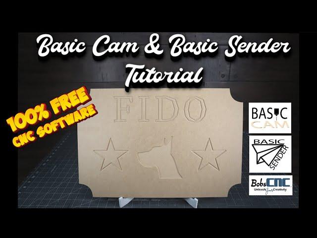 How to use Basic Cam / Basic Sender (Free CNC Software)- BobsCNC