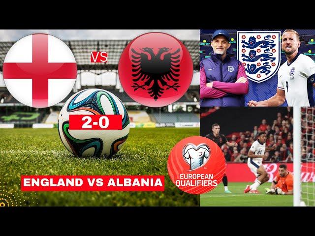 England vs Albania 2-0 Live 2026 World Cup qualifier Football Match Score Highlights three lions