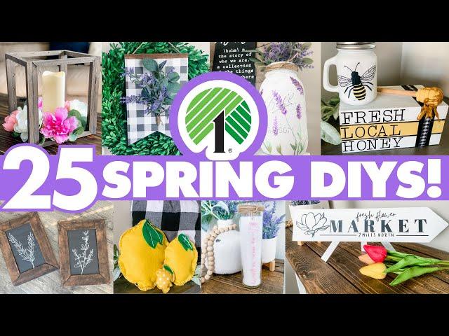 YES! 25 AMAZING Dollar Tree Decor DIYs for Spring 2024 ️  CHEAP + EASY Floral Summer Decor Crafts!