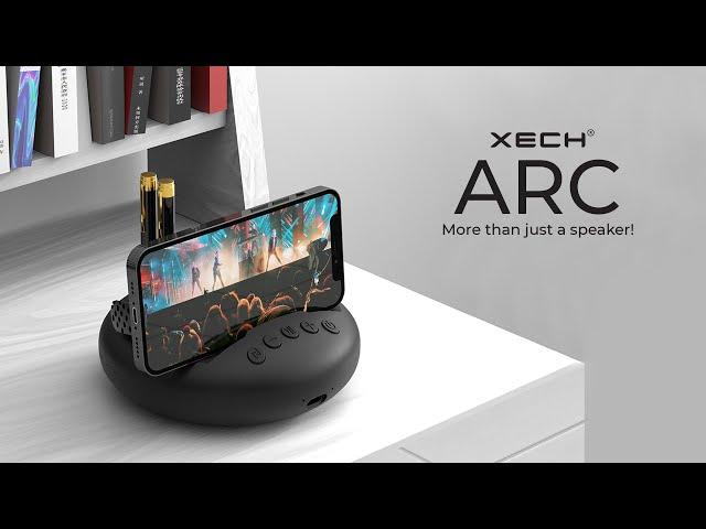 XECH Arc | Bluetooth Speaker with Phone Stand | 5W Mini Speaker | BIG Bass | Handsfree Entertainment